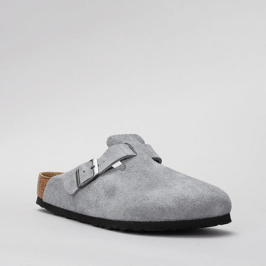 BIRKENSTOCK - BOSTON 1029708 - SFB BASALT GREY SUEDE