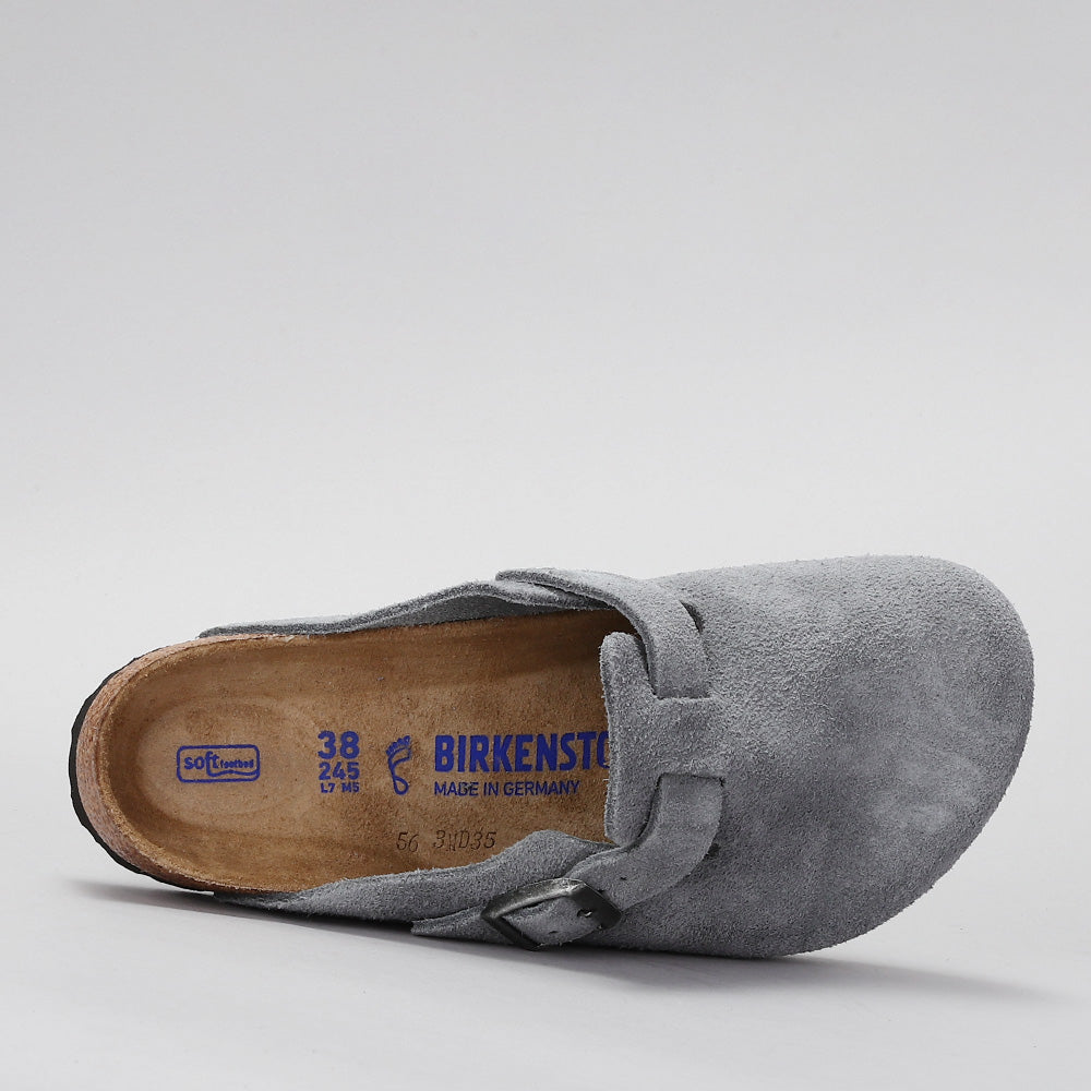 BIRKENSTOCK - BOSTON 1029708 - SFB BASALT GREY SUEDE