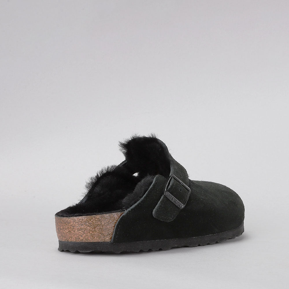 BIRKENSTOCK - BOSTON CLOGS - SHEARLING BLACK
