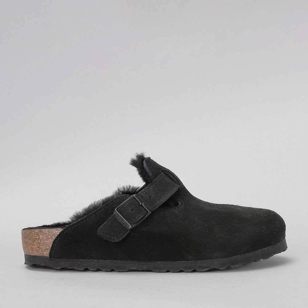 BIRKENSTOCK - BOSTON CLOGS - SHEARLING BLACK
