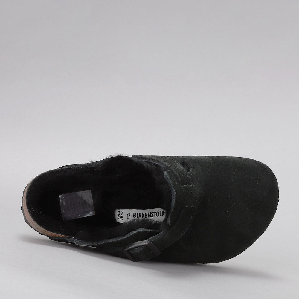 BIRKENSTOCK - BOSTON CLOGS - SHEARLING BLACK