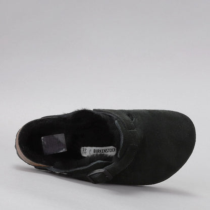 BIRKENSTOCK - BOSTON CLOGS - SHEARLING BLACK