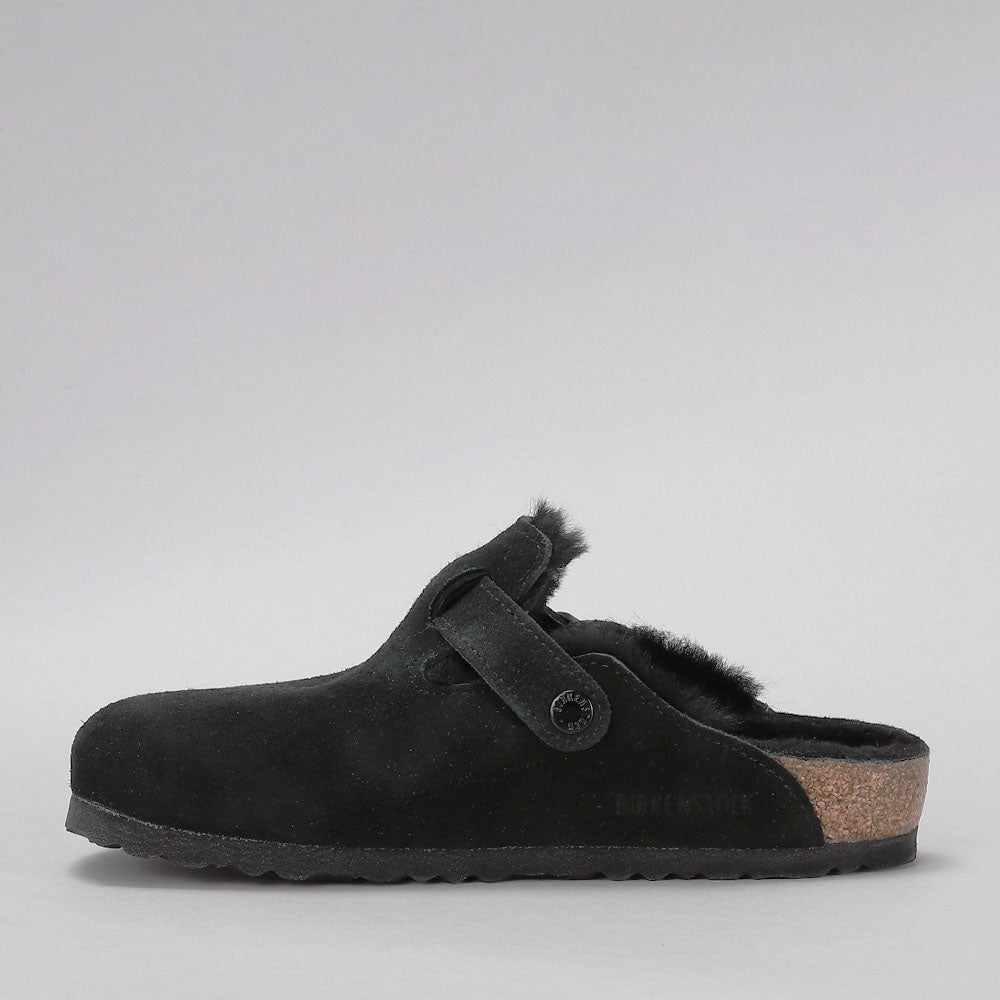 BIRKENSTOCK - BOSTON CLOGS - SHEARLING BLACK