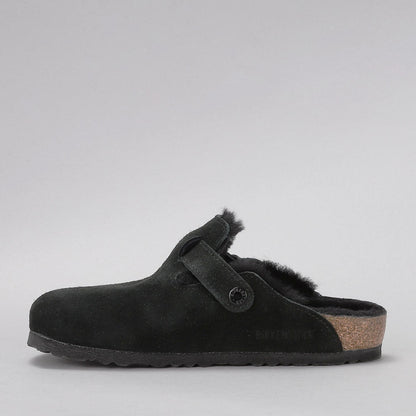 BIRKENSTOCK - BOSTON CLOGS - SHEARLING BLACK