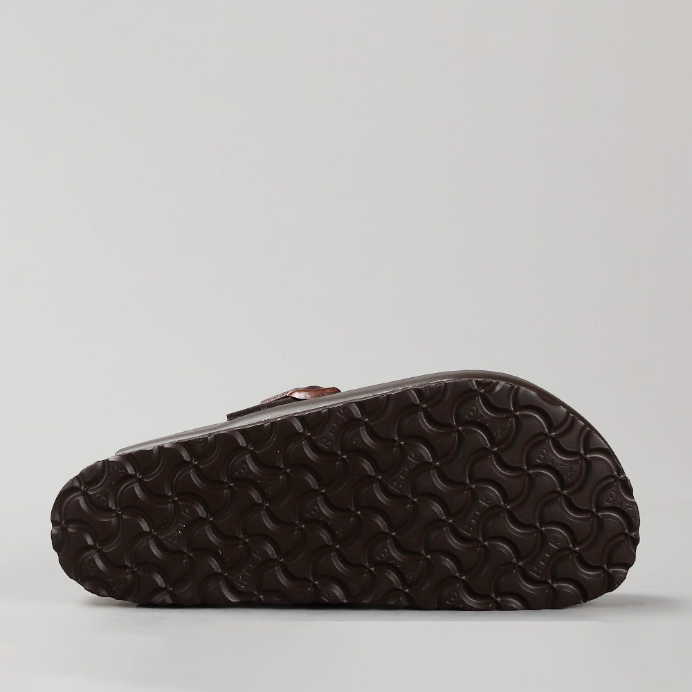 BIRKENSTOCK - BOSTON 60101 - DARK BROWN SMOOTH LEATHER