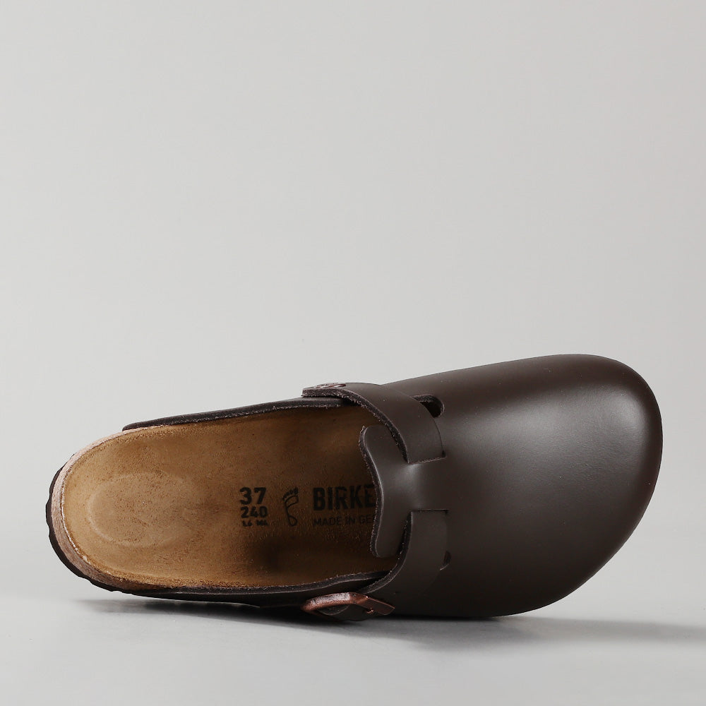 BIRKENSTOCK - BOSTON 60101 - DARK BROWN SMOOTH LEATHER