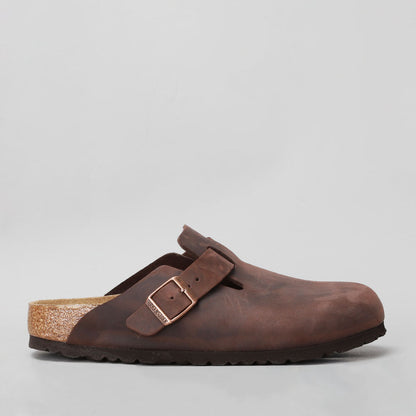 BIRKENSTOCK - BOSTON CLOGS 860133 - HABANA OILED LEATHER - NARROW FIT