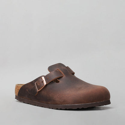BIRKENSTOCK - BOSTON CLOGS 860131 - OILED HABANA