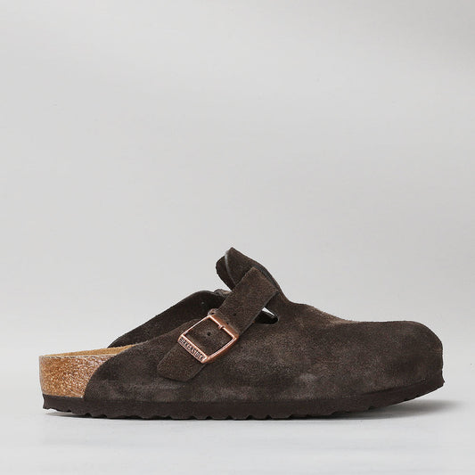 BIRKENSTOCK - BOSTON CLOGS - MOCCA SUEDE
