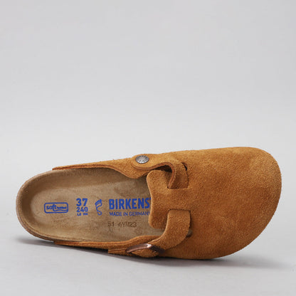 BIRKENSTOCK - BOSTON 1009542 - SFB MINK SUEDE LEATHER