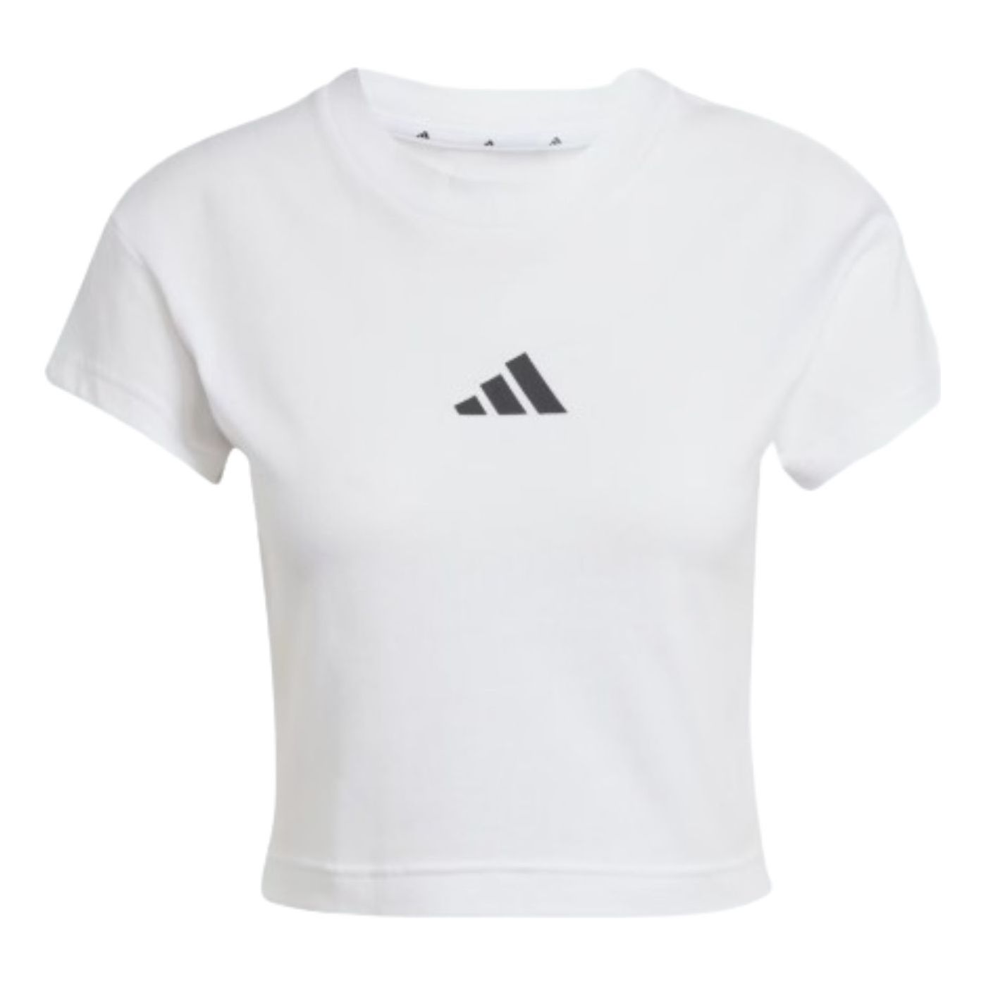 (WMNS) adidas Future Icons Small Logo Baby T-Shirt Asia Sizing 'White' JE4001