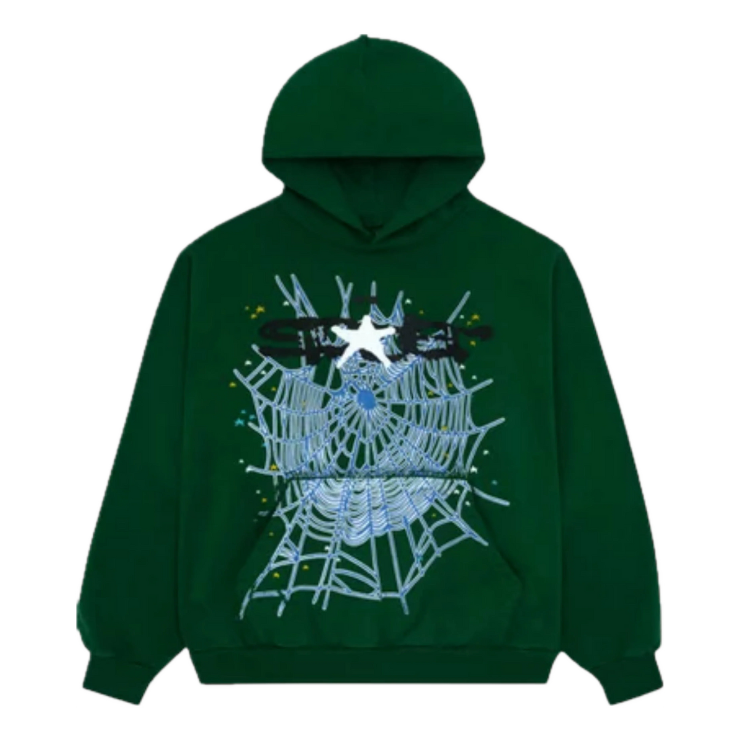 Sp5der Web Hoodie 'Hunter Green' SP5-STR-HD-MOS
