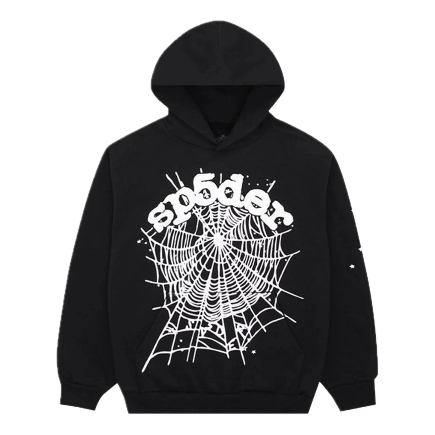 Sp5der OG Web Hoodie 'Black' SP5-OGWBLK-HD
