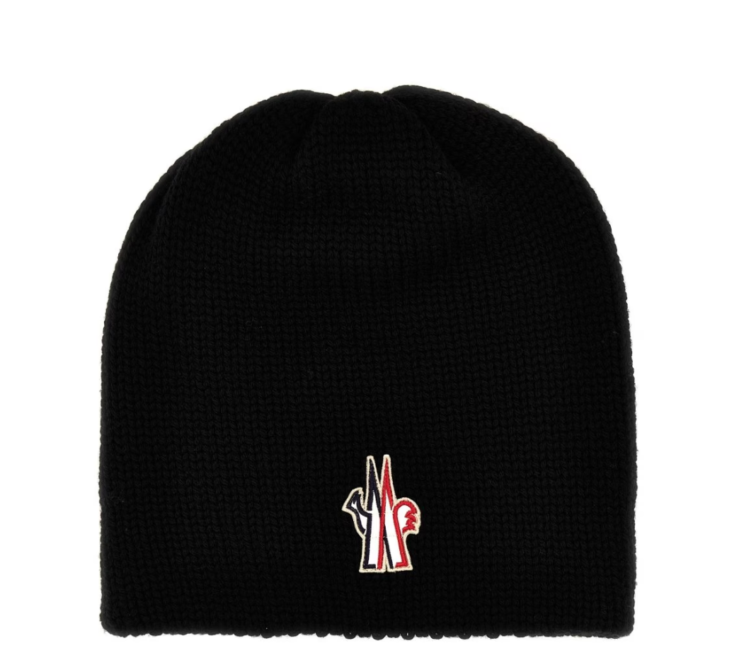 (WMNS) Moncler Grenoble Logo Wool Beanie 'Black' 3B00010M1131999