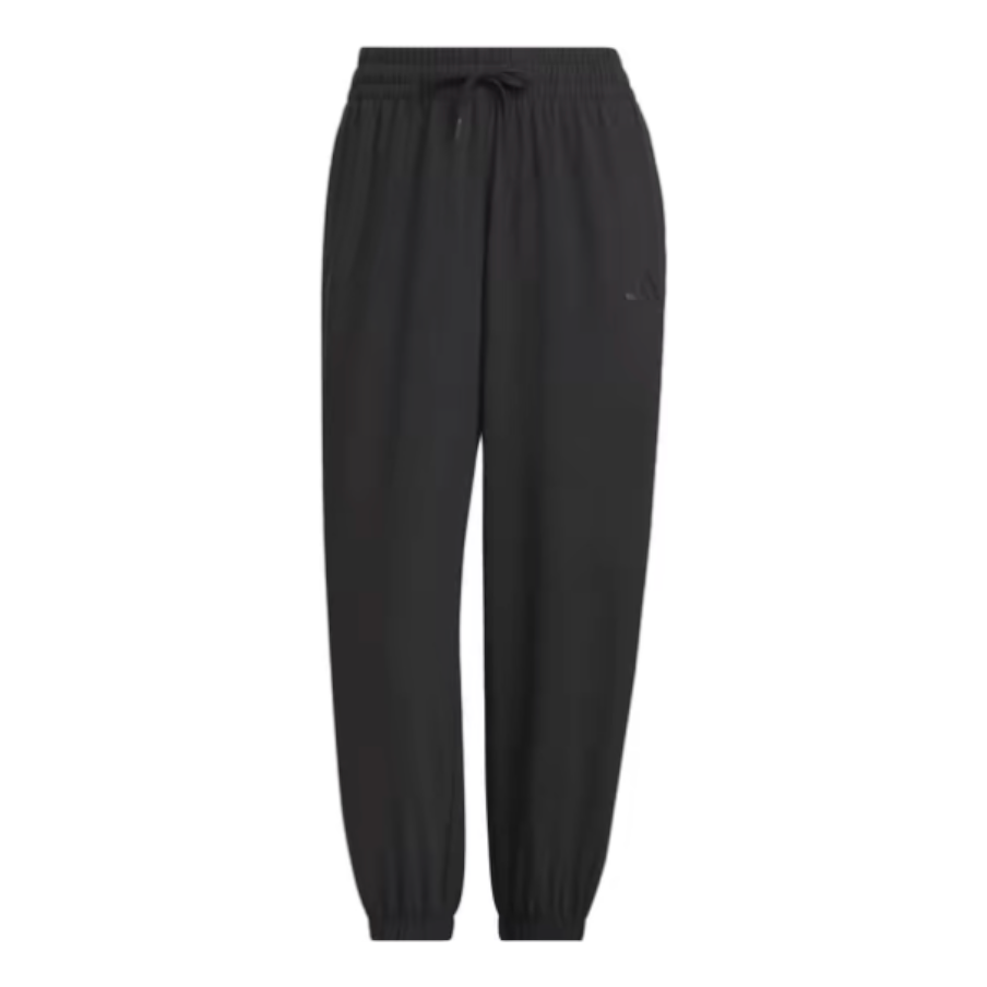 (WMNS) adidas 2-Stripes Woven 7/8 Pants Asia Sizing 'Black' JZ2173