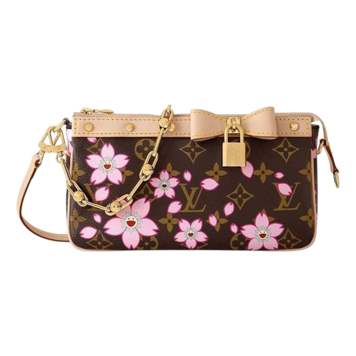 (WMNS) LOUIS VUITTON x Takashi Murakami Cherry Blossom Pochette Accessoires 'Sakura Brown' M13666