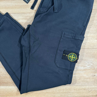 Stone Island Slim Fit Fleece Sweatpants in Navy