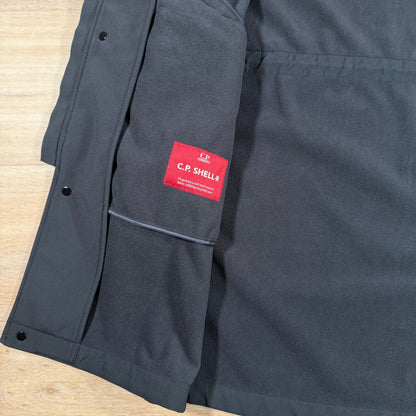 C.P. Company Shell-R Lens Hooded Parka in Black