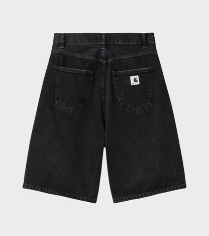W Brandon Shorts Black Stone Washed