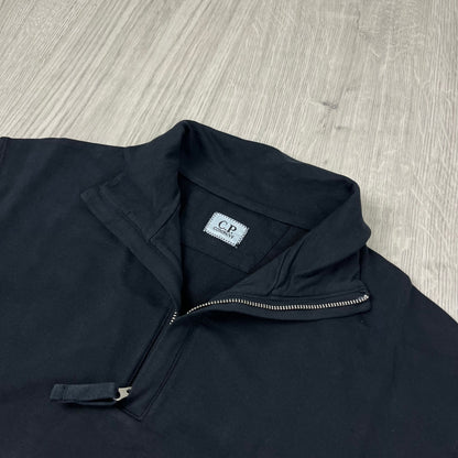 CP Company Light Fleece Zip Sweatshirt - Black