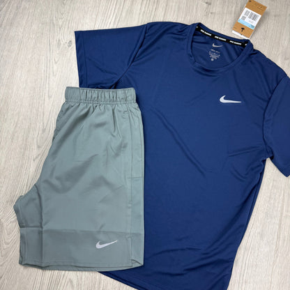 Nike 'Miler' Set - Navy/Smoke Grey