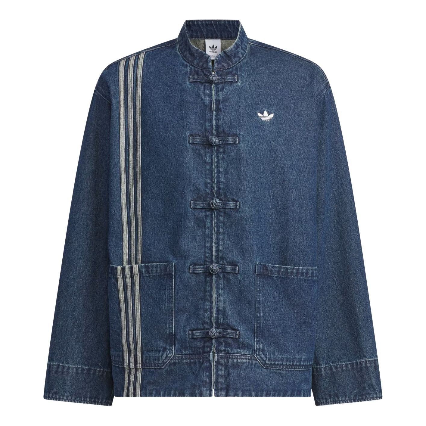adidas CTT Oversized Track 3.0 Jacket Asia Sizing 'Medium Blue Denim' JZ9928