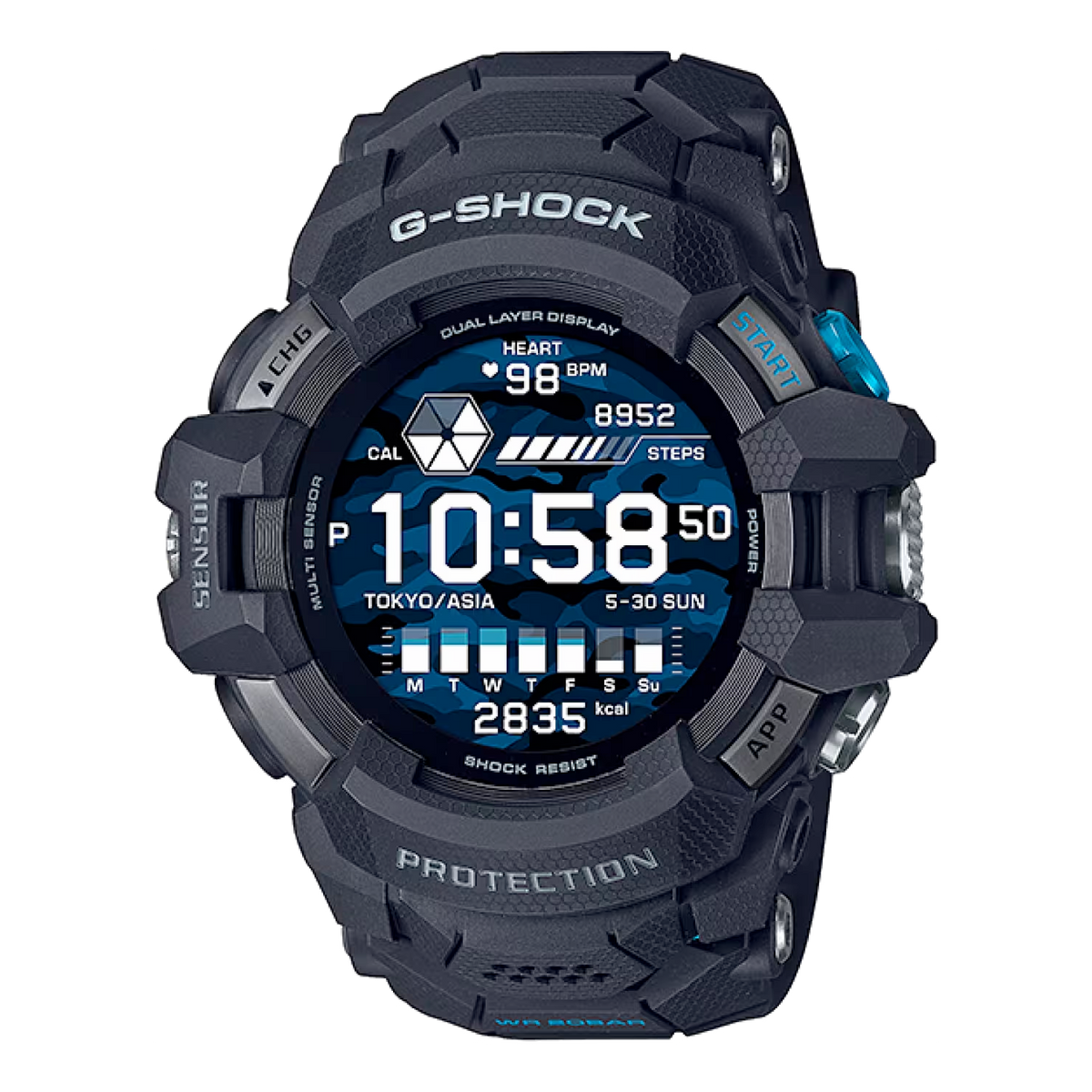 CASIO G-Shock Digital 'Black' GSW-H1000-1M