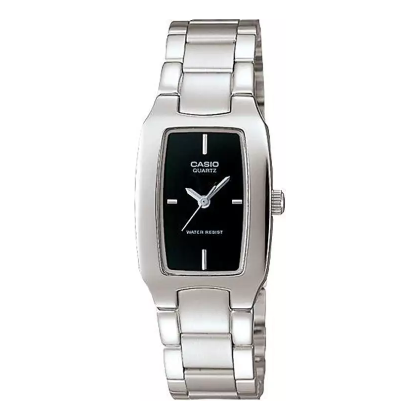 CASIO Quartz Stainless Steel Strap Waterproof Black Analog LTP-1165A-1C