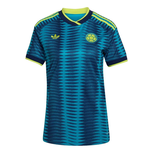 (WMNS) adidas Colombia 26 Away Jersey Asia Sizing 'Mystery Petrol Team Navy Blue 2' JZ8843