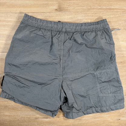 Stone Island Nylon Metal Bermuda Shorts in Pearl Grey