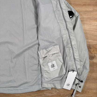 CP Company Chrome-R Lens Overshirt in Blue Fox - Grey