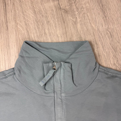 CP Company Light Fleece Zip Sweatshirt - Silver Blue