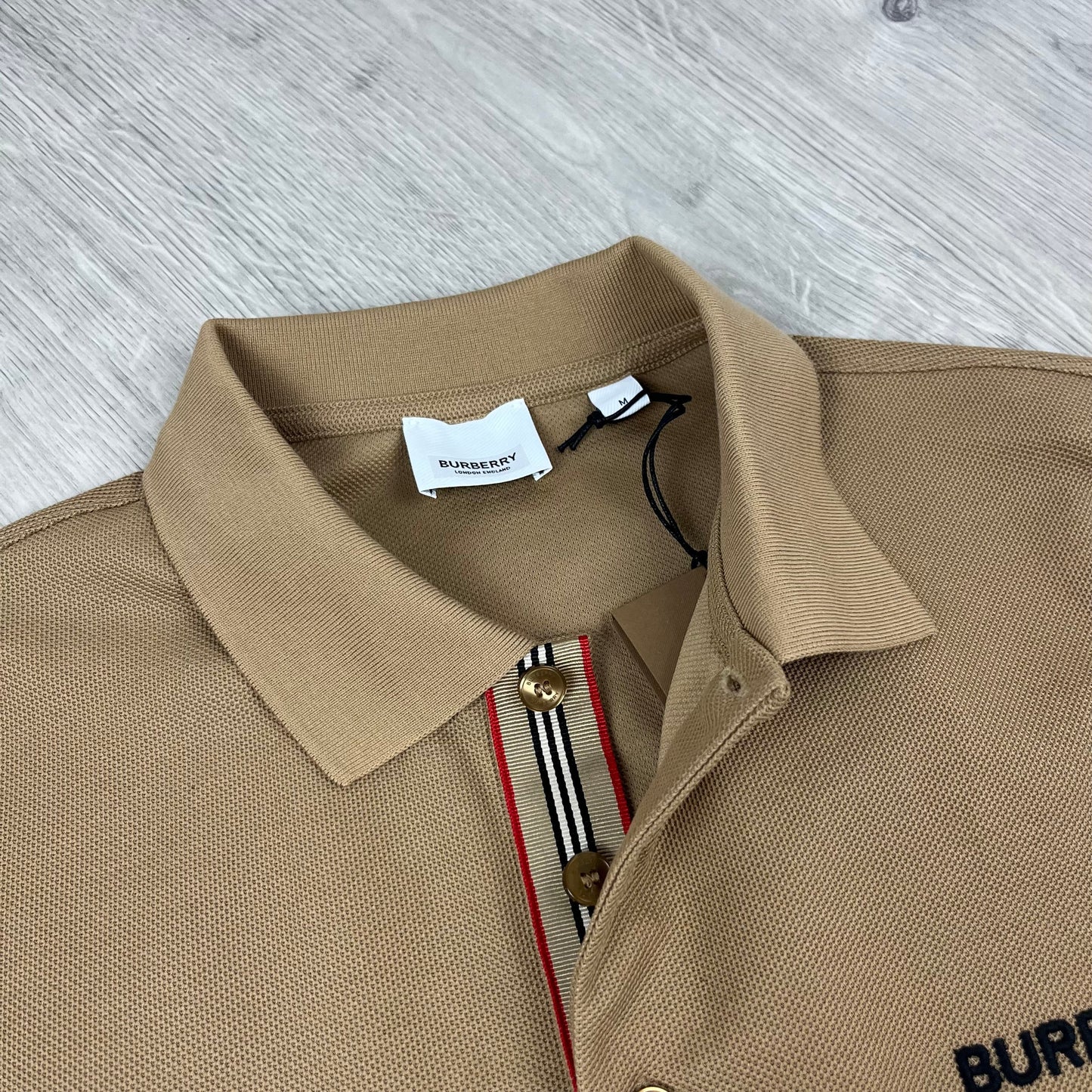 Burberry 'Hartford' Polo Shirt - Beige