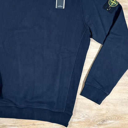 Stone Island Garment Dyed Crewneck Sweatshirt in Navy