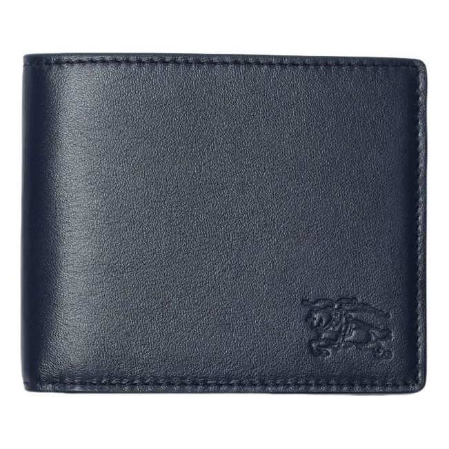 Burberry 26 Pop Check Bifold Wallet 'Midnight Blue' 81189851