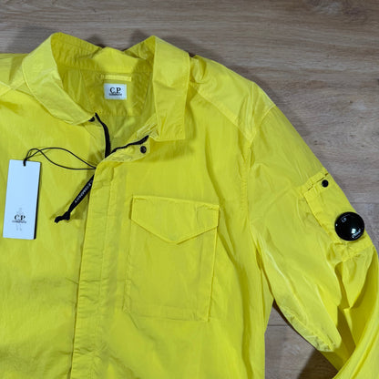 C.P. Company Chrome-R Lens Overshirt in Green Sheen - Yellow