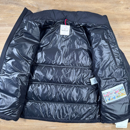 Moncler Bouvaque Stand Collar Down Jacket in Navy