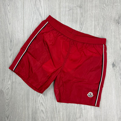 Moncler Junior Swim Shorts - Red