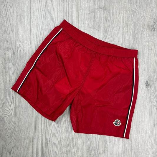 Moncler Junior Swim Shorts - Red