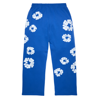 DENIM TEARS COTTON WREATH BAGGY SWEATPANTS BLUE