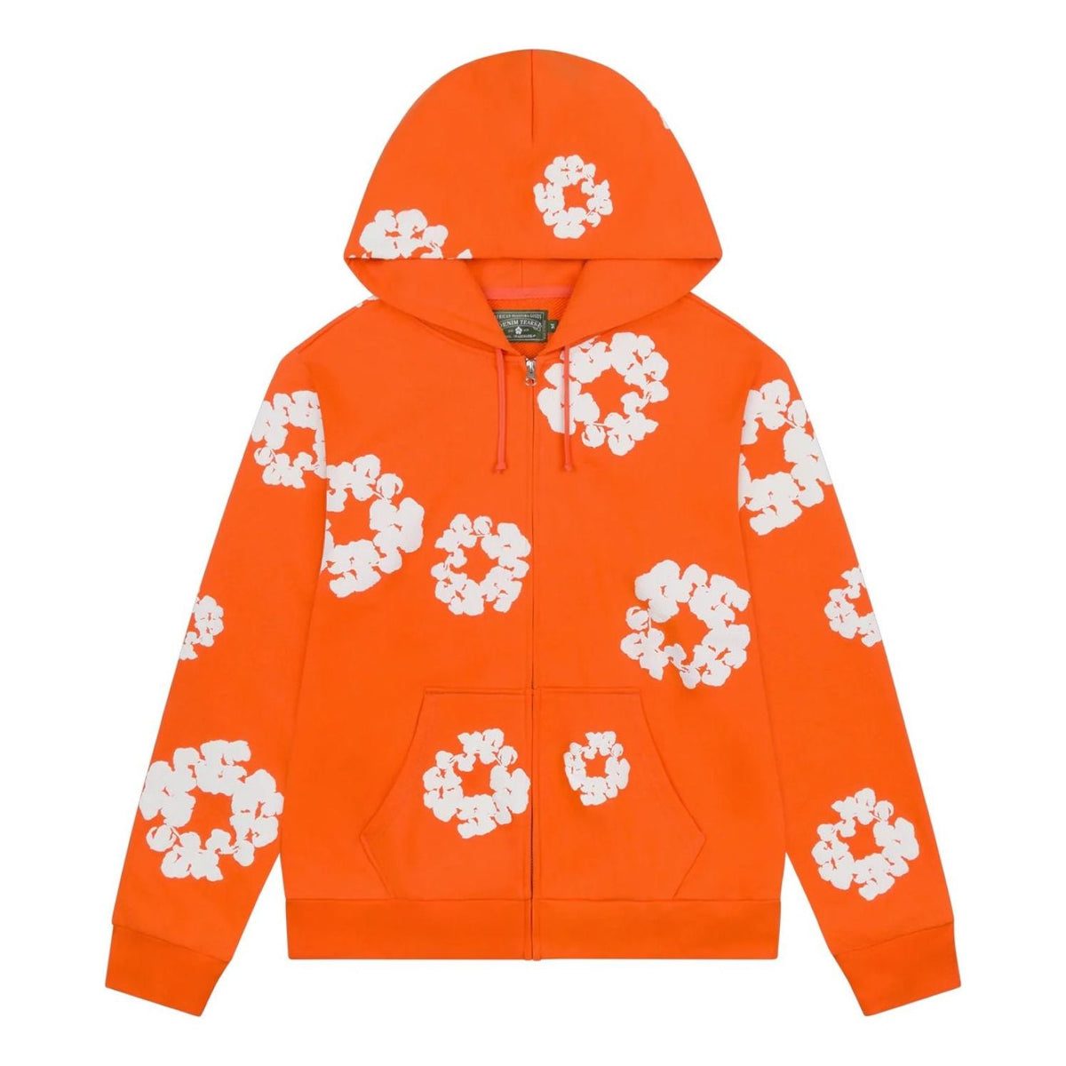 Denim Tears Cotton Wreath Zip Hoodie 'Orange' FW25TZH2982313