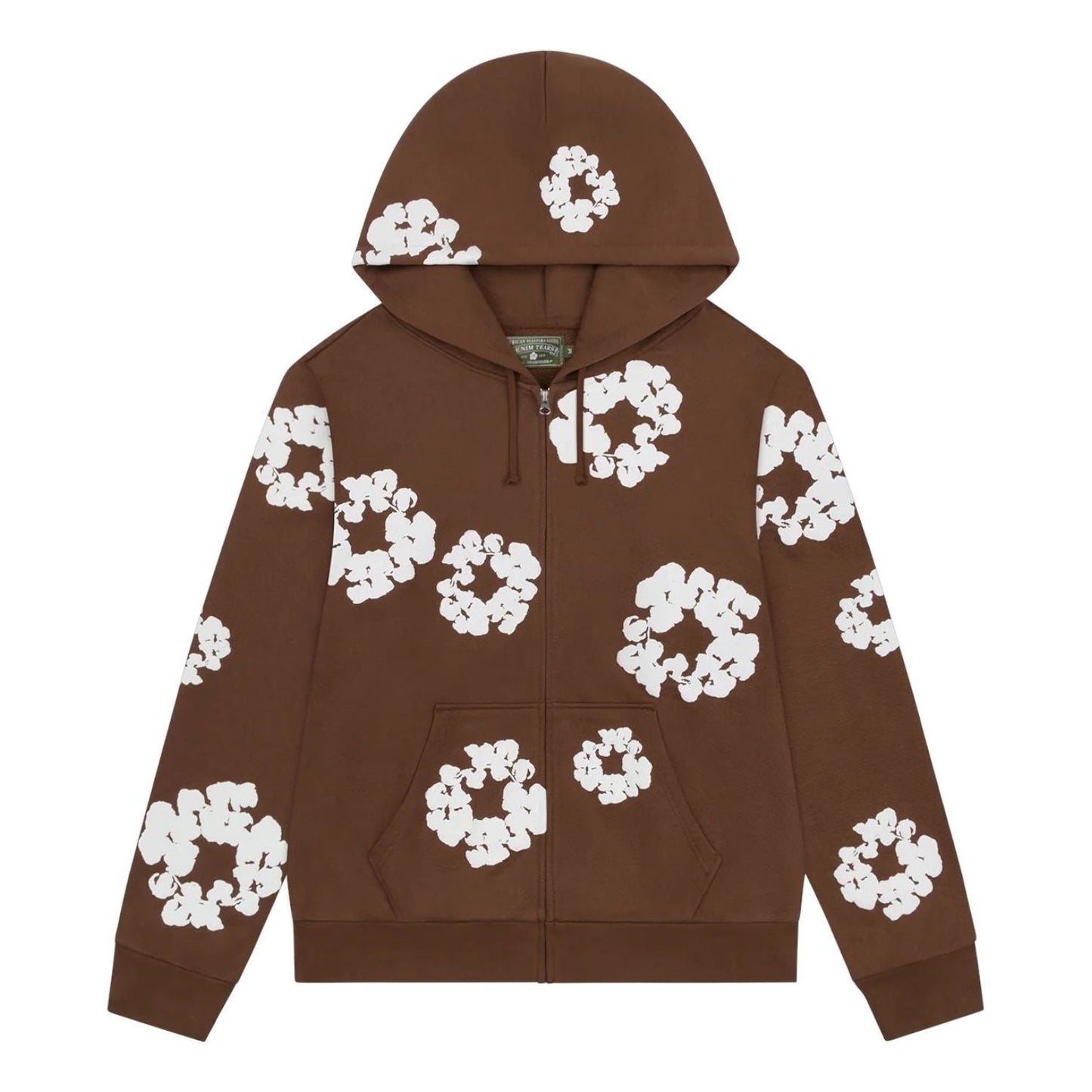 Denim Tears Cotton Wreath Zip Hoodie 'Brown' FW25TZH2982302