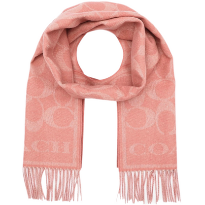 Women’s Coach Pink Cashmere Scarf
