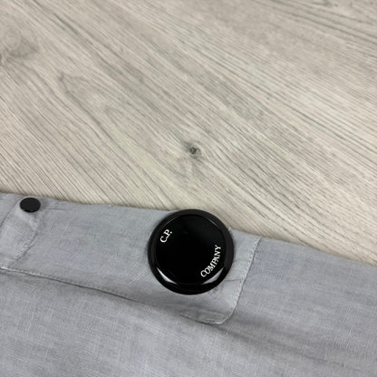 CP Company Linen Shirt - Drizzle Grey