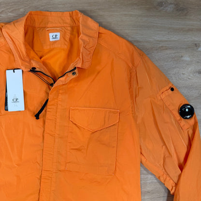 C.P. Company Chrome-R Lens Overshirt in Russet Orange