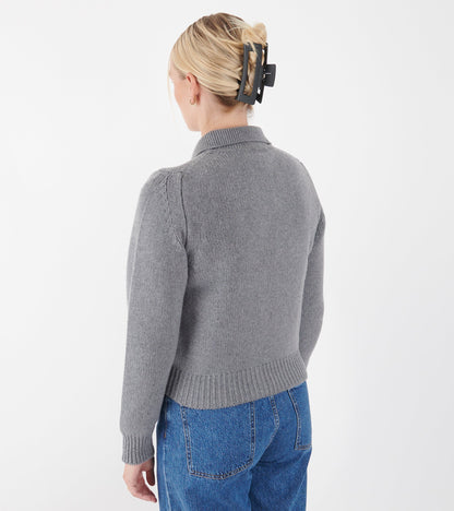 Winny Collared Jacket Grey
