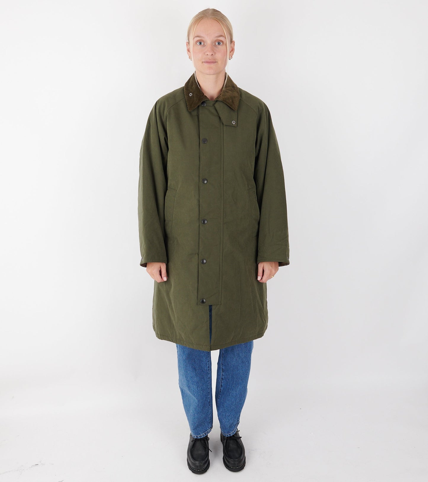 Barbour Padded Exmoor Coat Olive