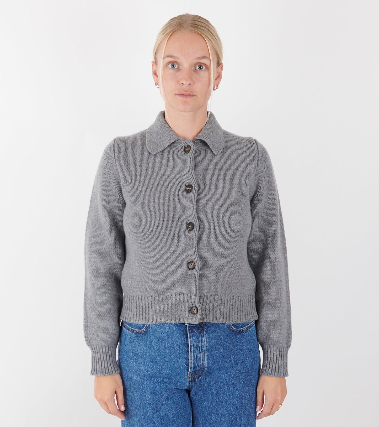 Winny Collared Jacket Grey