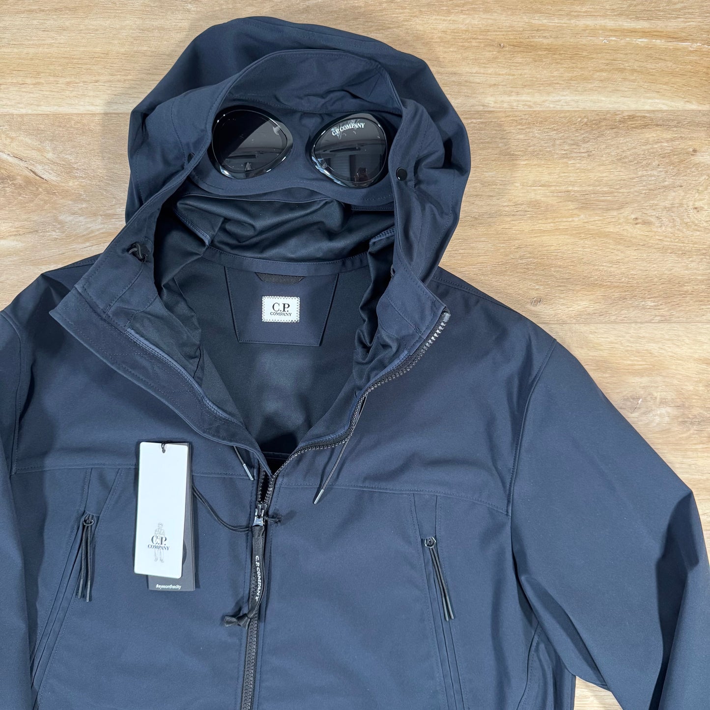 C.P. Company Shell-R Goggle Jacket in Navy