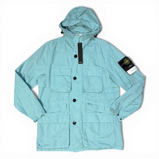 Stone Island Tela Cotone Lino Fiammato-TC